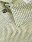 Рубашка из льна с узором "полоска" Armani Collezioni  –  Деталь