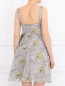 Платье из шелка и хлопка с цветочным узором Emporio Armani  –  Модель Верх-Низ1
