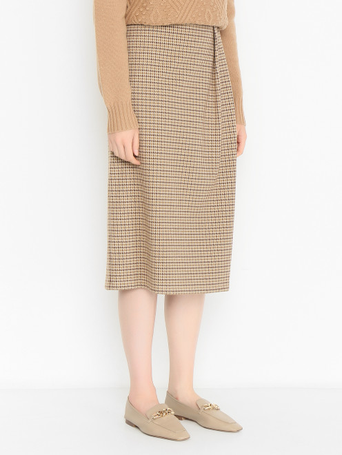 Трикотажная юбка с узором Weekend Max Mara - МодельВерхНиз