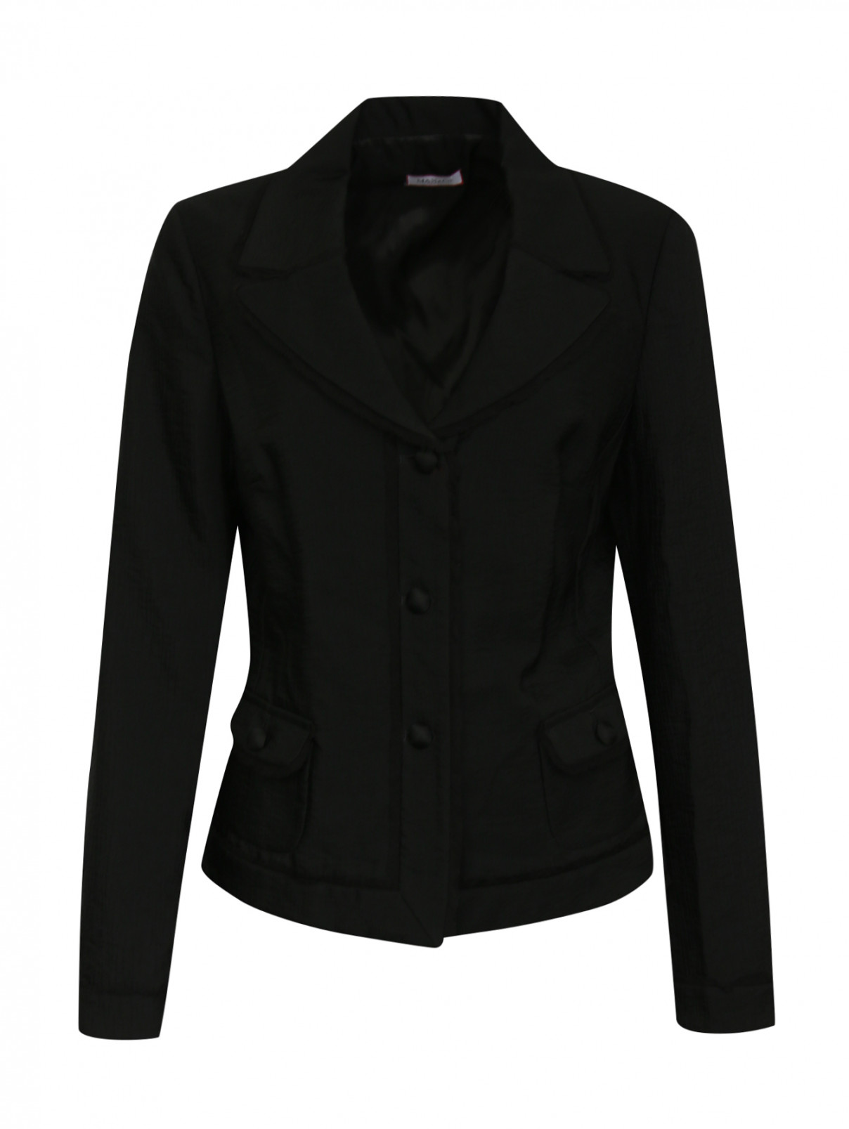 Жакет с накладными карманами Max&Co  –  Общий вид  – Цвет:  Черный