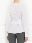 Блуза из хлопка с кружевными вставками Ermanno Scervino  –  Модель Верх-Низ1
