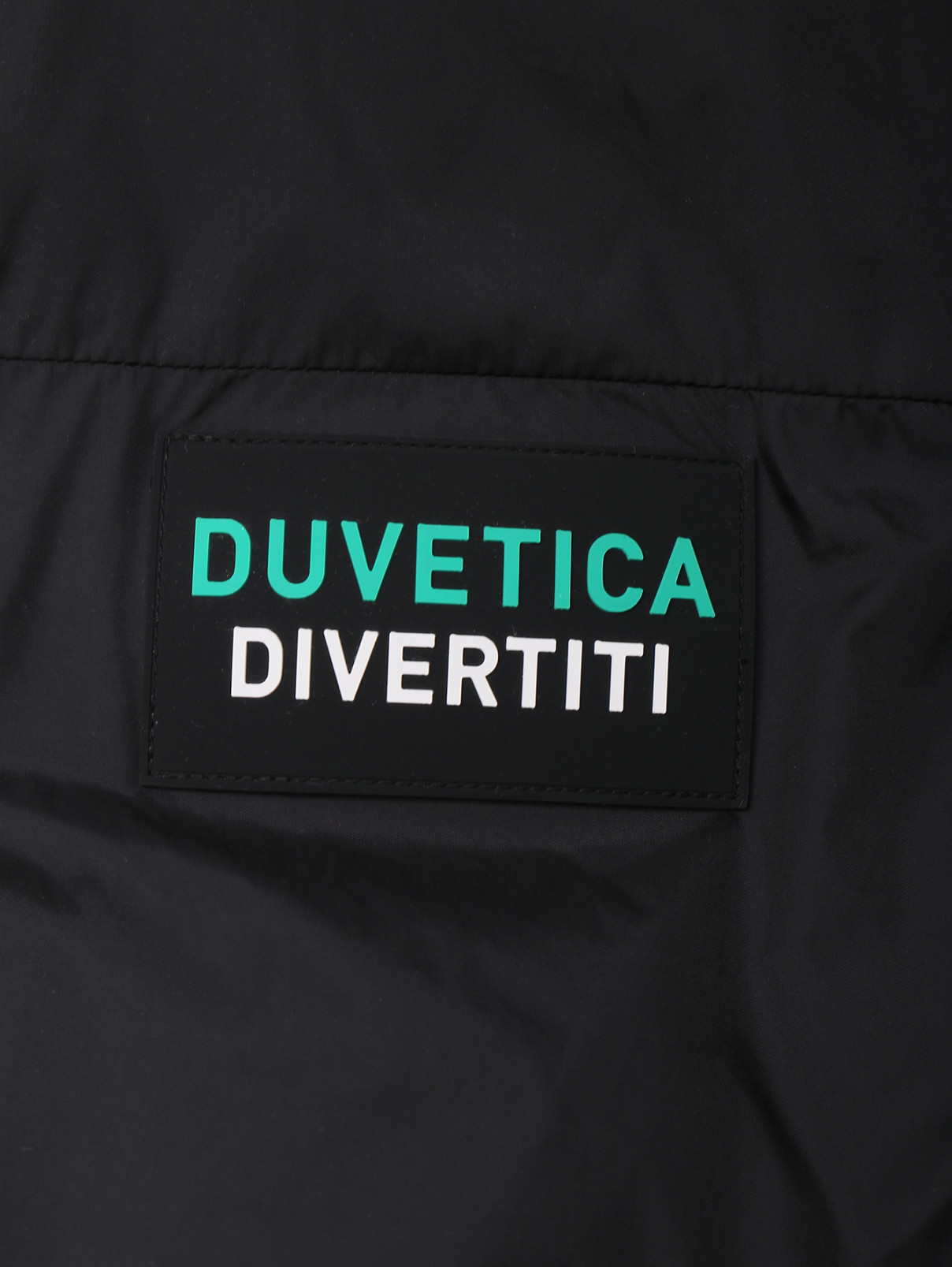 Жилет на молнии с логотипом Duvetica  –  Деталь1  – Цвет:  Черный