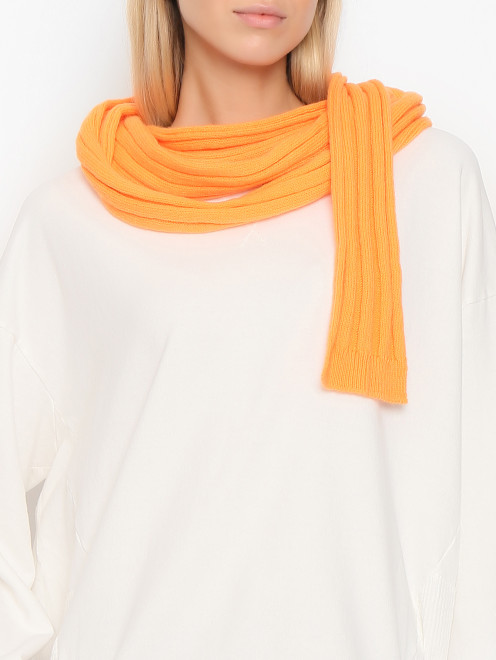 Узкий шарф из смешанной шерсти - Общий вид