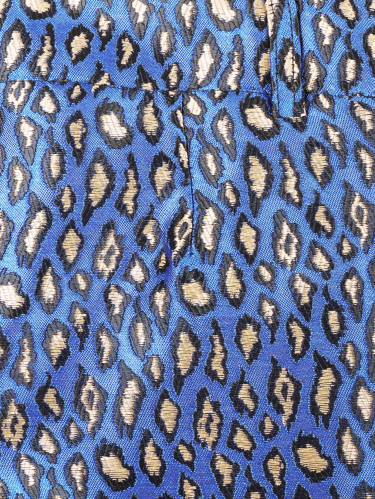 Брюки с анималистичным   узором и боковыми карманами Au Jour Le Jour  –  Деталь  – Цвет:  Синий