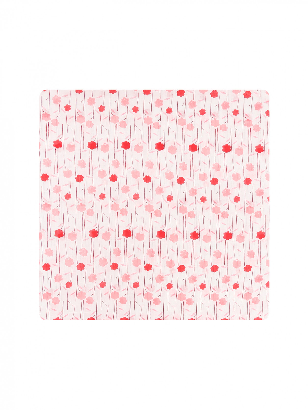 Шарф с цветочным узором Marina Rinaldi  –  Общий вид  – Цвет:  Узор