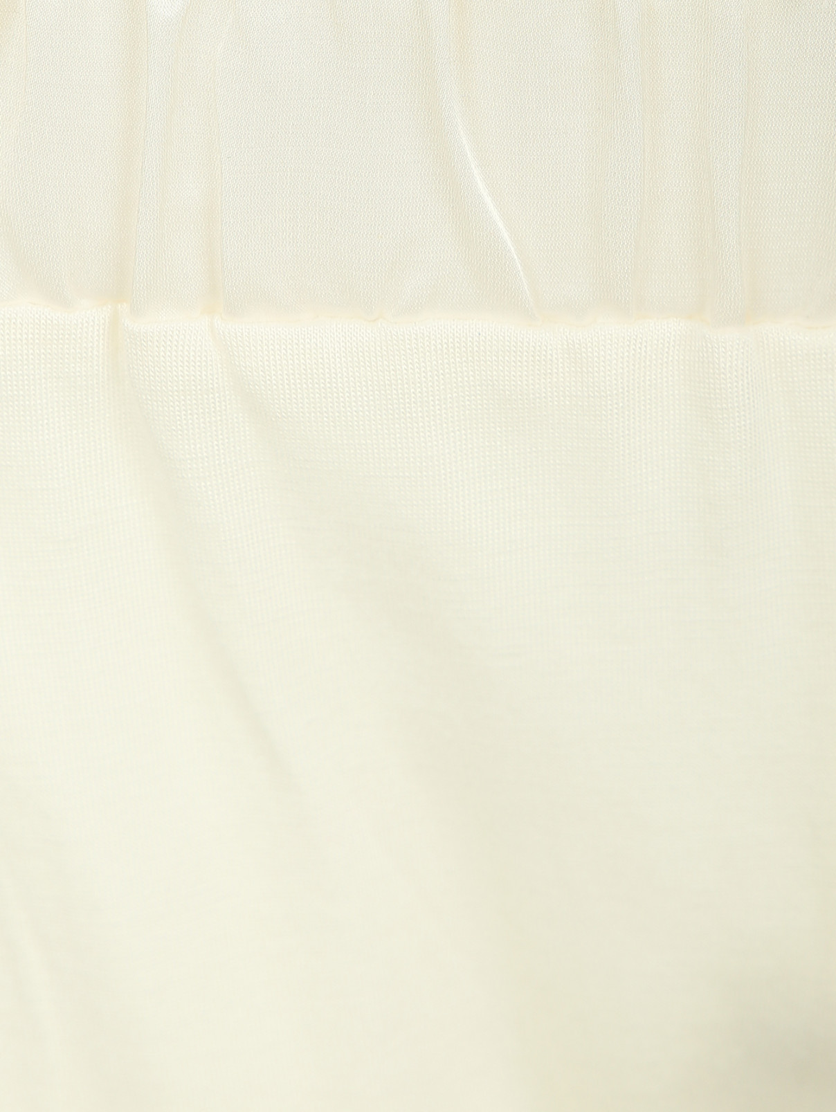 Брюки прямого кроя на резинке с лампасами La Perla  –  Деталь1  – Цвет:  Белый