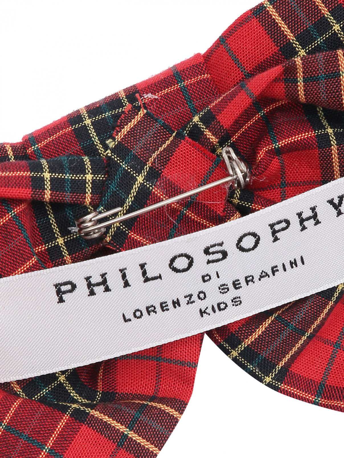 Галстук-бабочка из хлопка с узором Philosophy di Lorenzo Serafini  –  Деталь1  – Цвет:  Узор