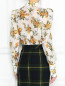 Блуза из льна и шелка с цветочным принтом Zimmermann  –  МодельВерхНиз1