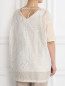 Блуза из хлопка с узором Marina Rinaldi  –  Модель Верх-Низ1