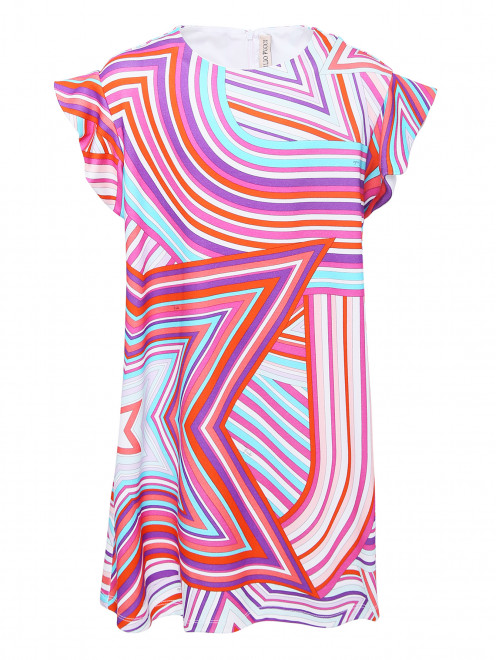 Платье трикотажное с цветными полосками Emilio Pucci - Общий вид