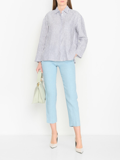 Брюки из льна Weekend Max Mara - МодельОбщийВид