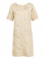Платье-мини из шелка с плиссированными вставками Rochas  –  Общий вид