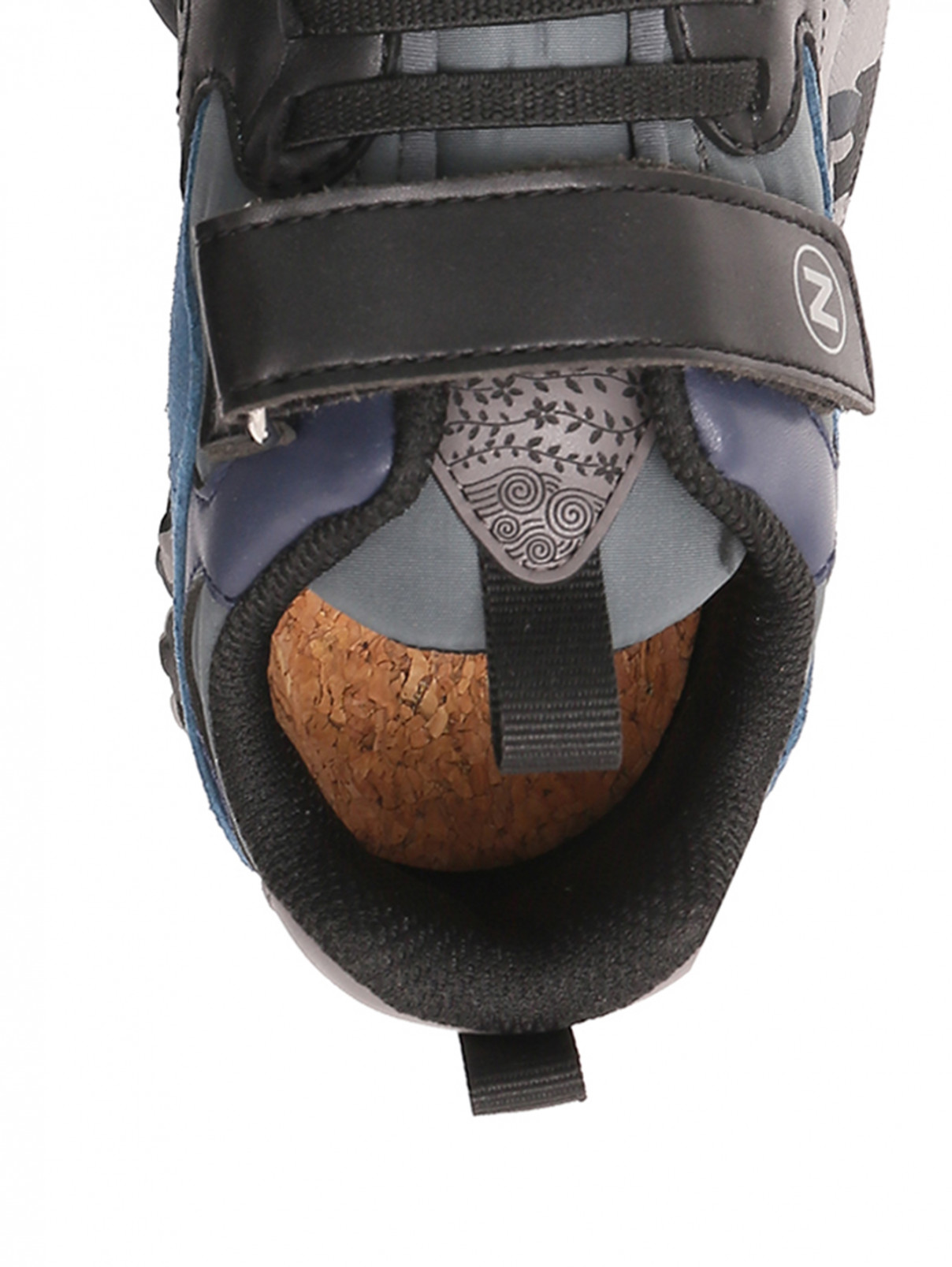 Кроссовки на подошве "милитари" Naturino  –  Деталь1  – Цвет:  Черный