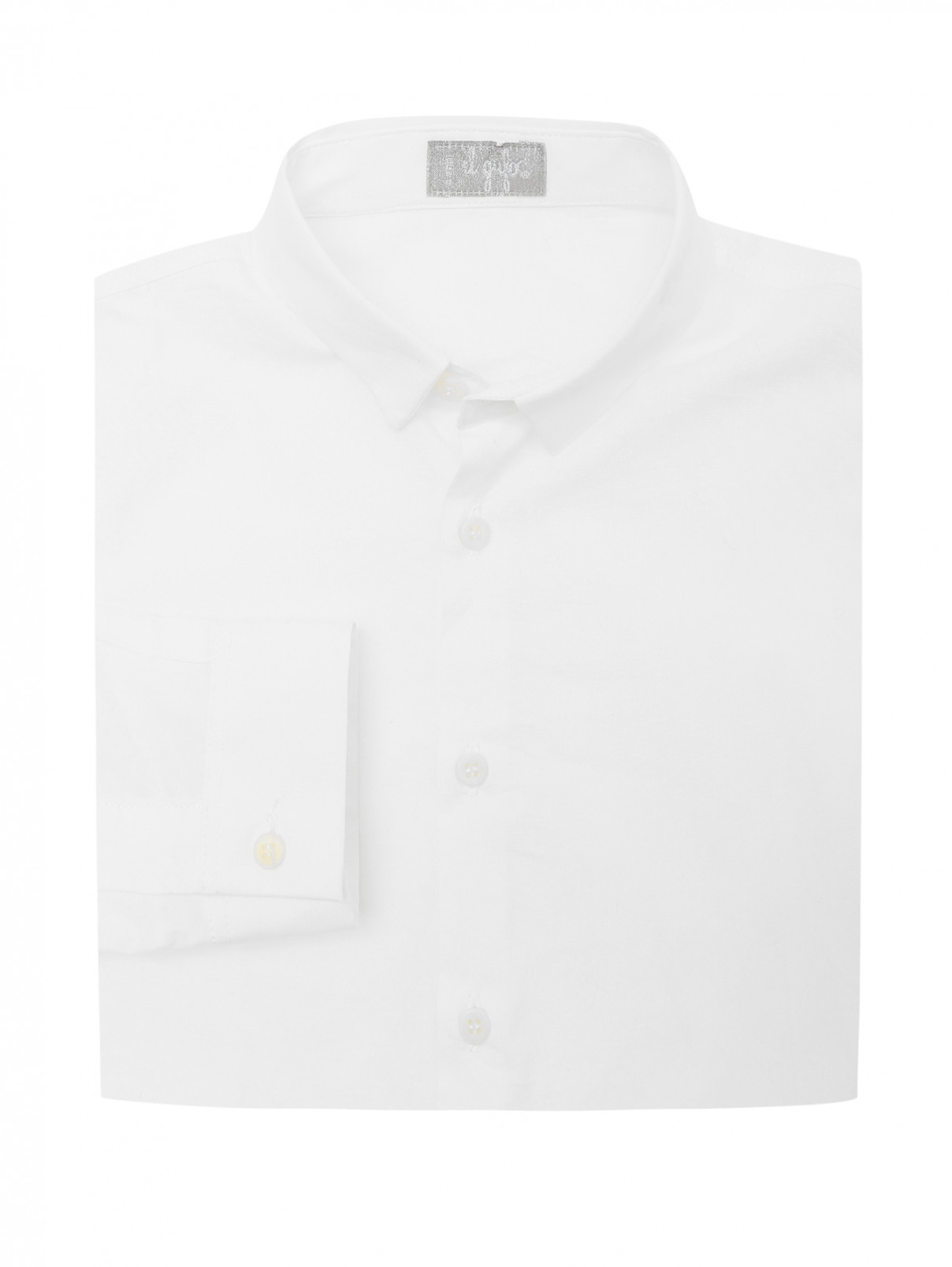 Рубашка классическая из хлопка Il Gufo  –  Общий вид  – Цвет:  Белый