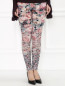 Узкие брюки из вискозы с узором Jean Paul Gaultier  –  Модель Верх-Низ