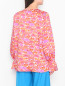 Блуза свободного кроя с узором Persona by Marina Rinaldi  –  МодельВерхНиз1