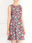 Платье с цветочным узором и симметричными складками Max Mara  –  Модель Верх-Низ