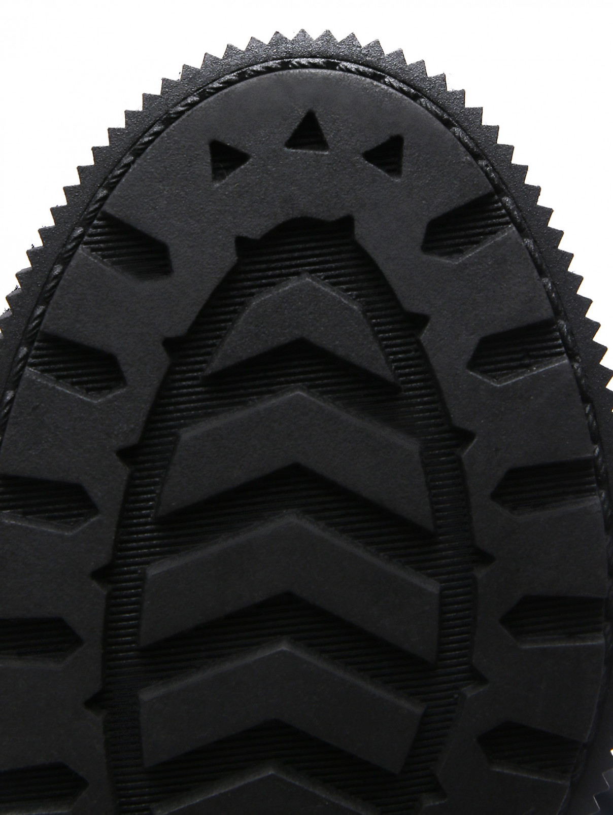 Ботинки из гладкой кожи с пряжками Max&Co  –  Обтравка4  – Цвет:  Черный