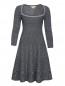 Платье с узором из смешанной шерсти Antonio Berardi  –  Общий вид