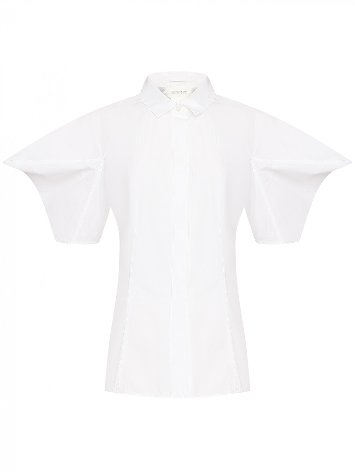 Блуза из хлопка с объемными рукавами Sportmax  –  Общий вид