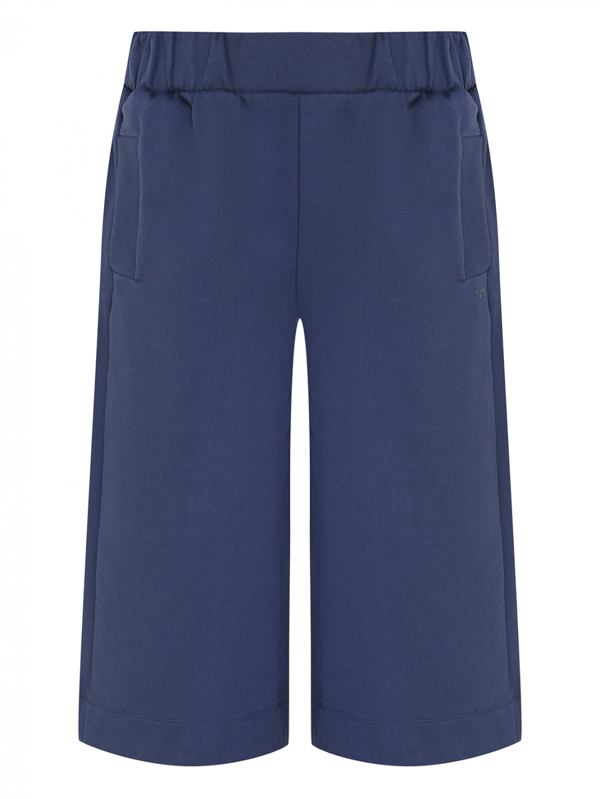 Широкие брюки из хлопка Il Gufo  –  Общий вид  – Цвет:  Синий