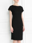 Платье-футляр из смешанной шерсти с короткими рукавами Moschino Boutique  –  Модель Верх-Низ