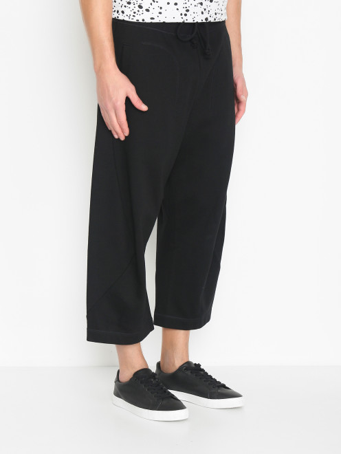 Трикотажные брюки на резинке Adidas Originals - МодельВерхНиз