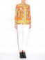 Шелковая блуза с принтом Moschino Cheap&Chic  –  Модель Общий вид