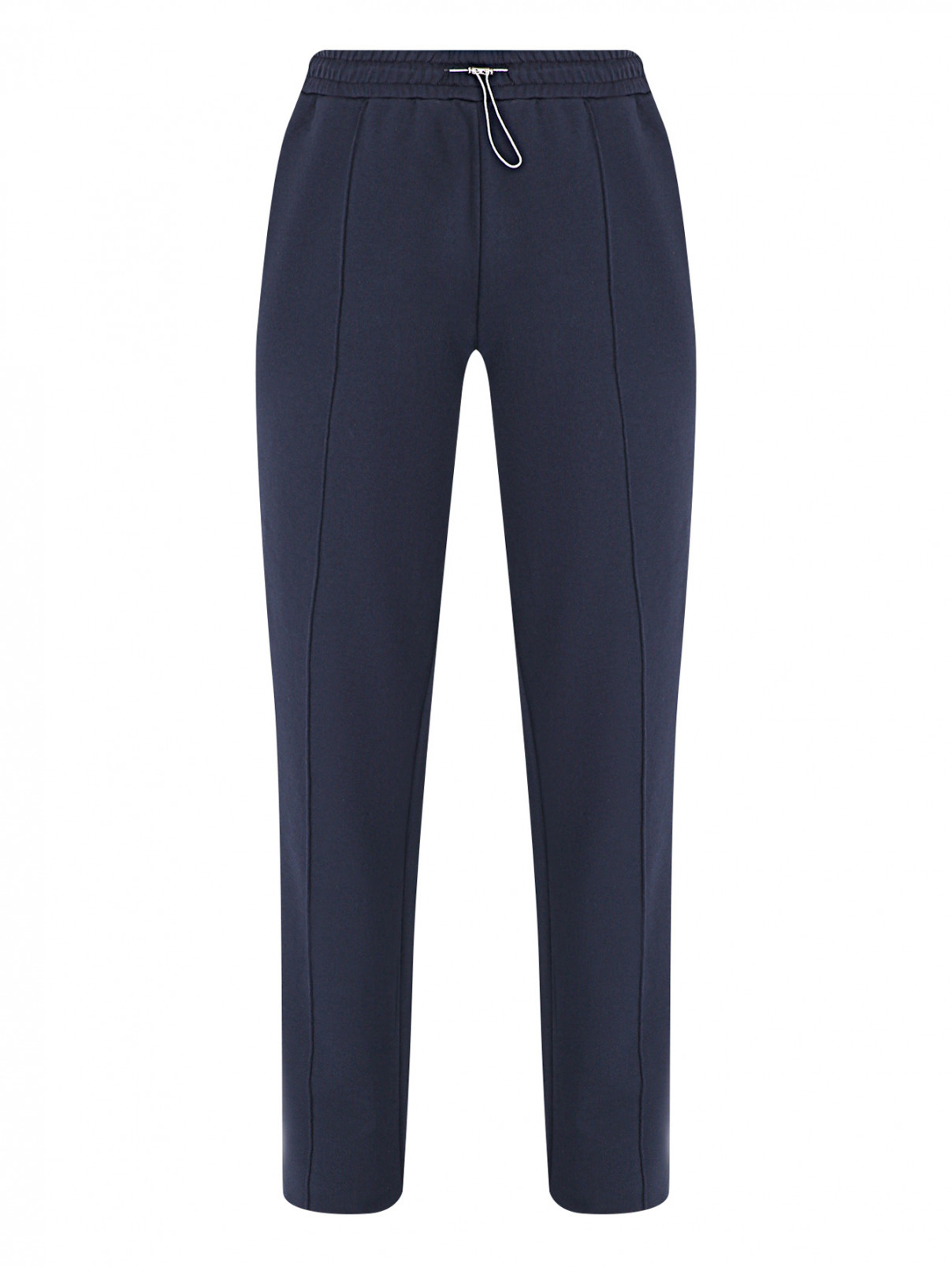 Трикотажные брюки на резинке Persona by Marina Rinaldi  –  Общий вид  – Цвет:  Синий