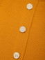 Трикотажное платье из шерсти с золотой фурнитурой Luisa Spagnoli  –  Деталь