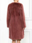 Пальто из меха норки с графическим узором Alberta Ferretti  –  Модель Верх-Низ1