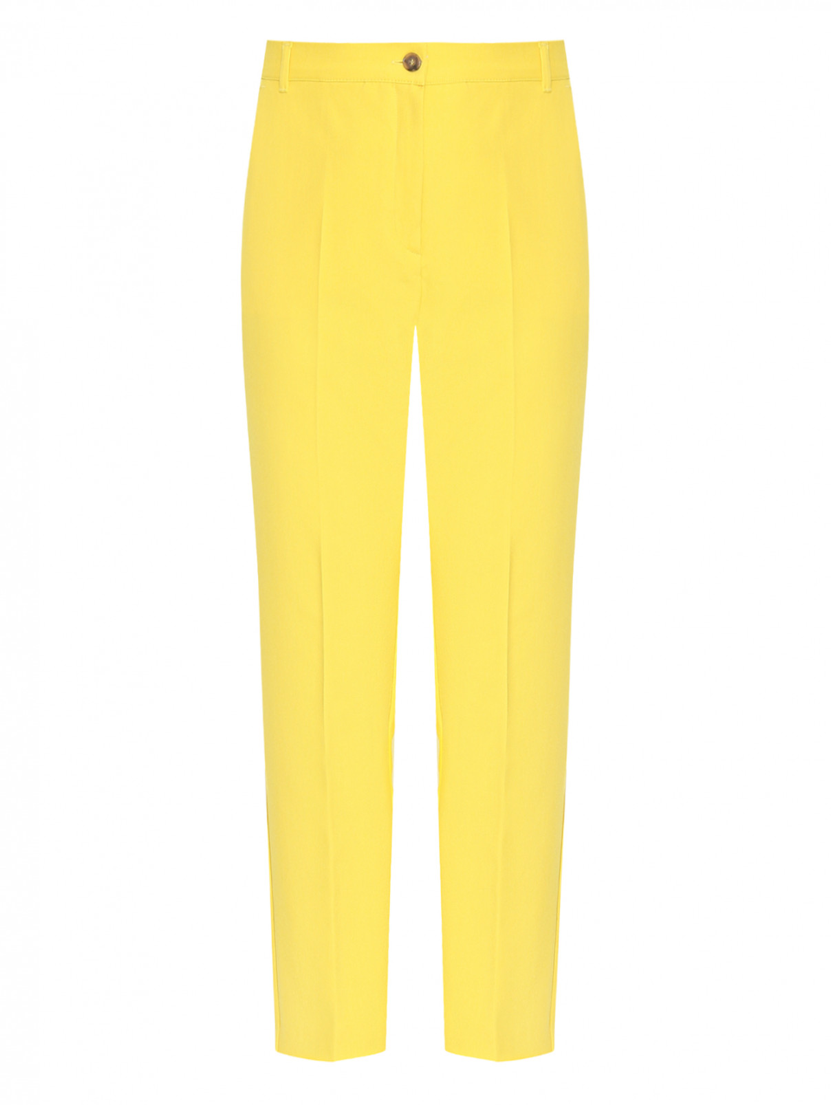 Брюки зауженные с карманами Marina Rinaldi  –  Общий вид  – Цвет:  Желтый
