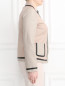 Куртка из кожи с контрастными вставками Marina Rinaldi  –  Модель Верх-Низ2