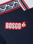 Поло из хлопка с контрастной отделкой и вышивкой BOSCO  –  Деталь