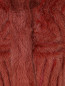 Пальто из меха норки с графическим узором Alberta Ferretti  –  Деталь