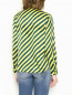Блуза из шелка свободного кроя с узором полоска Max&Co  –  МодельВерхНиз1
