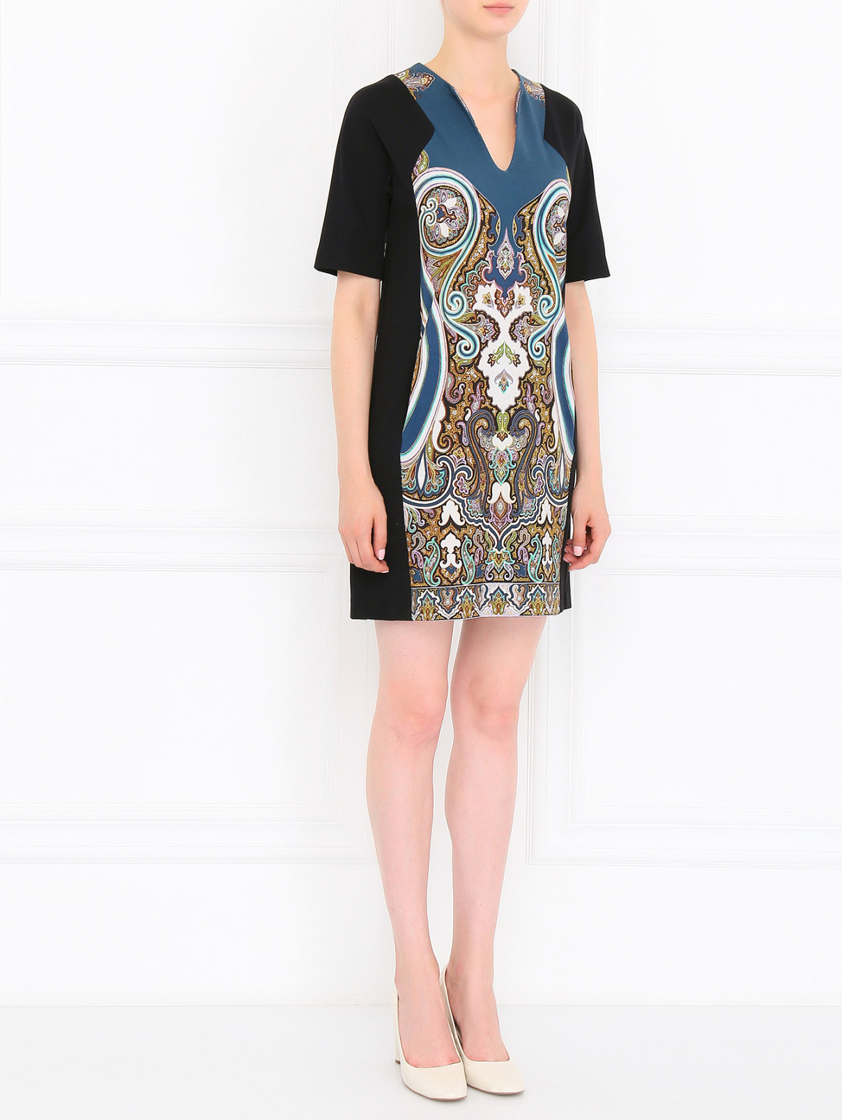 Платье с узором и боковыми карманами Etro  –  Модель Общий вид  – Цвет:  Узор