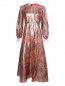Платье-миди из шелка расклешенного кроя Max&Co  –  Общий вид