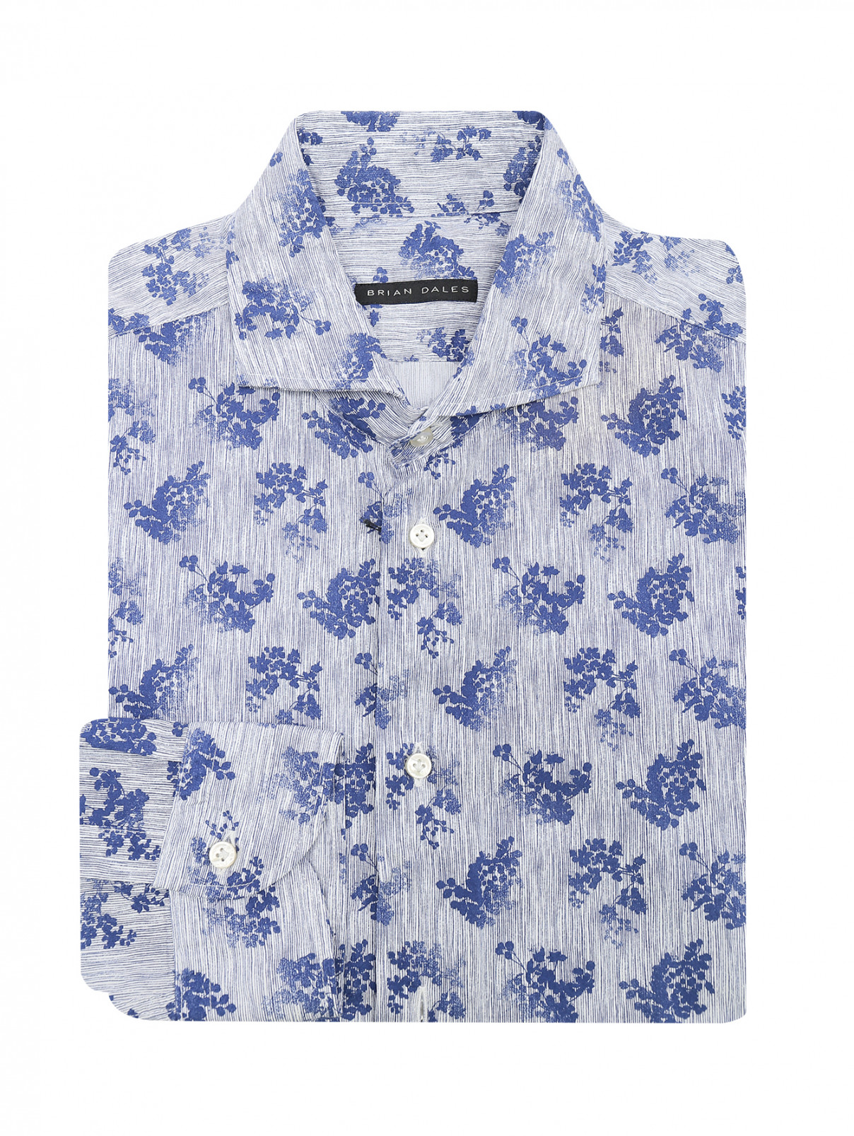 Рубашка из хлопка с цветочным узором Brian Dales  –  Общий вид