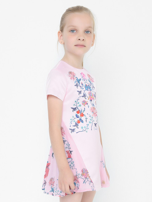 Платье с цветочным узором Roberto Cavalli - МодельВерхНиз