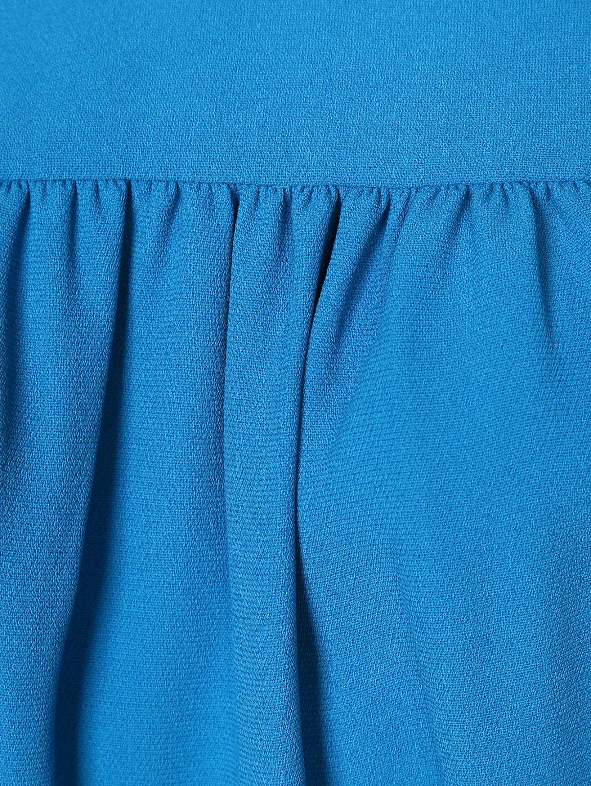 Блуза из хлопка и пеньки Strenesse  –  Деталь  – Цвет:  Синий