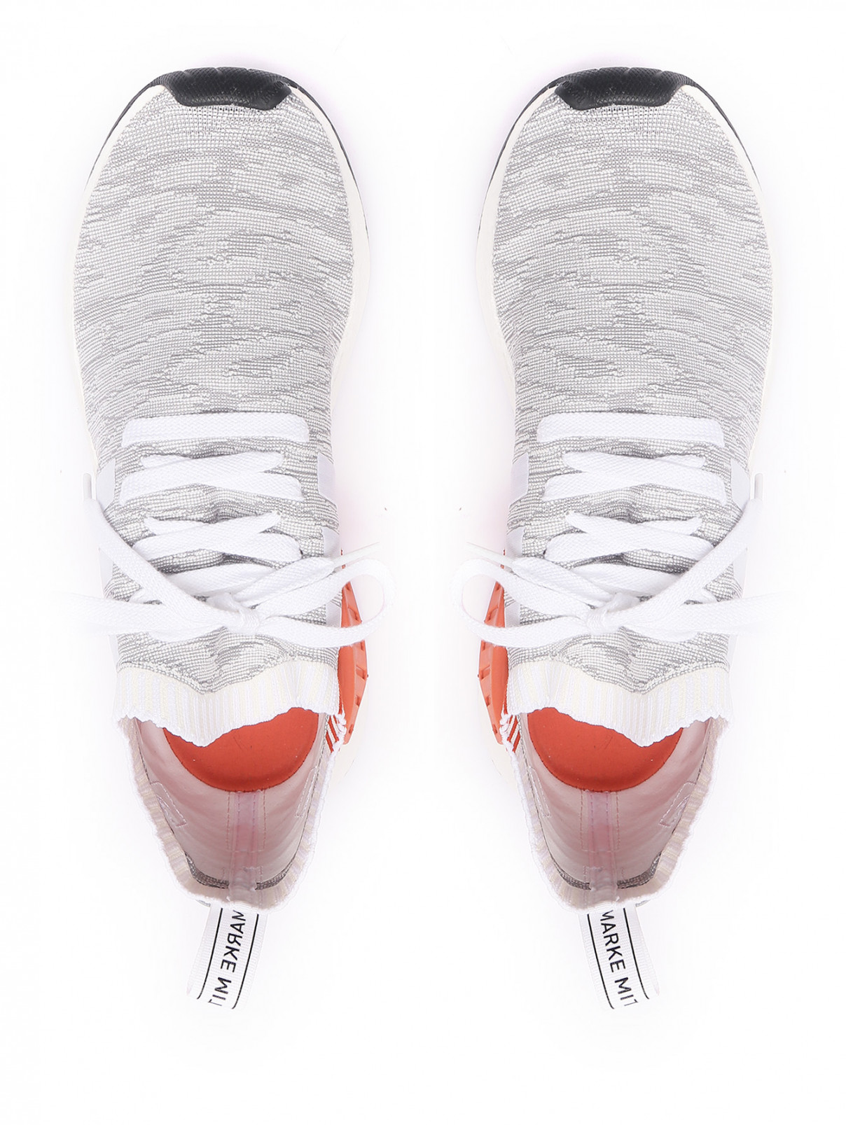 Кроссовки из текстиля с узором Adidas Originals  –  Обтравка4  – Цвет:  Серый