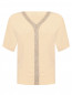 Блуза с коротким рукавом из шелка Panicale Cashmere  –  Общий вид