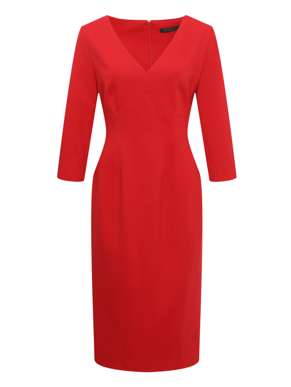 Платье-футляр Marina Rinaldi  –  Общий вид  – Цвет:  Красный