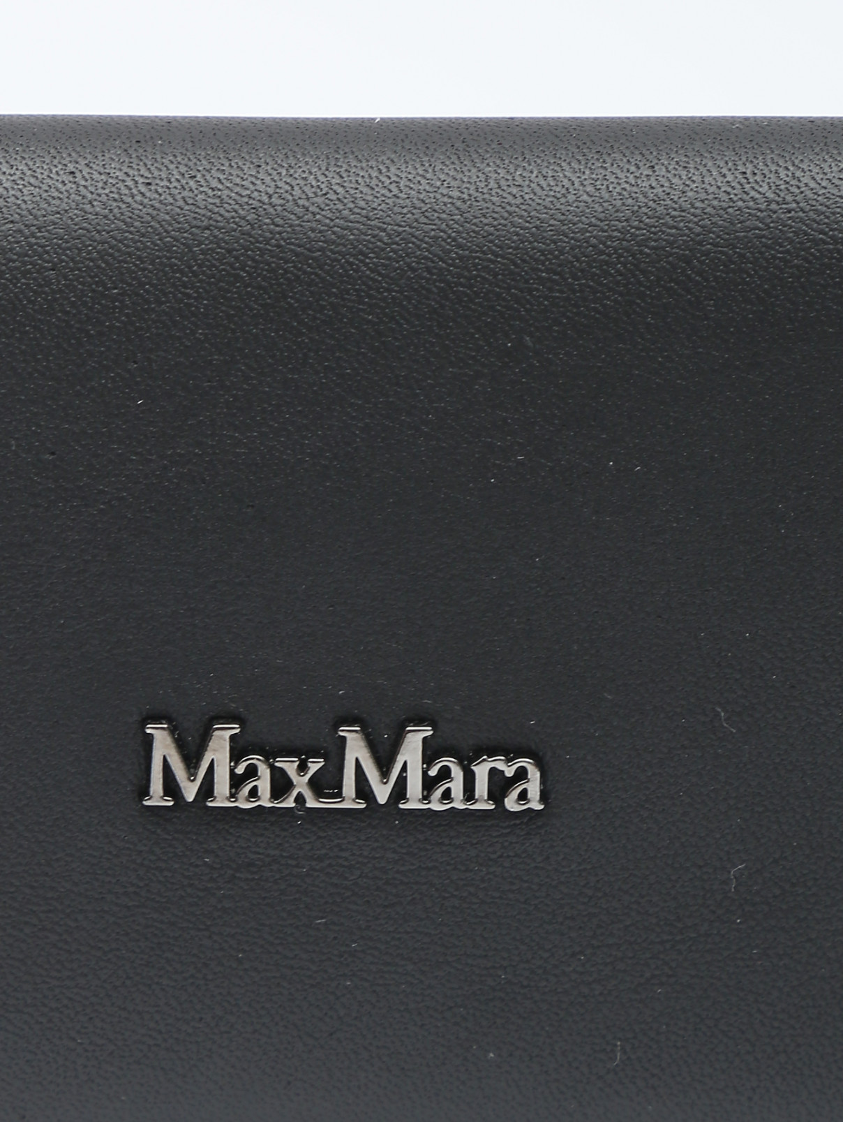 Мини-сумка из кожи Max Mara  –  Деталь  – Цвет:  Черный