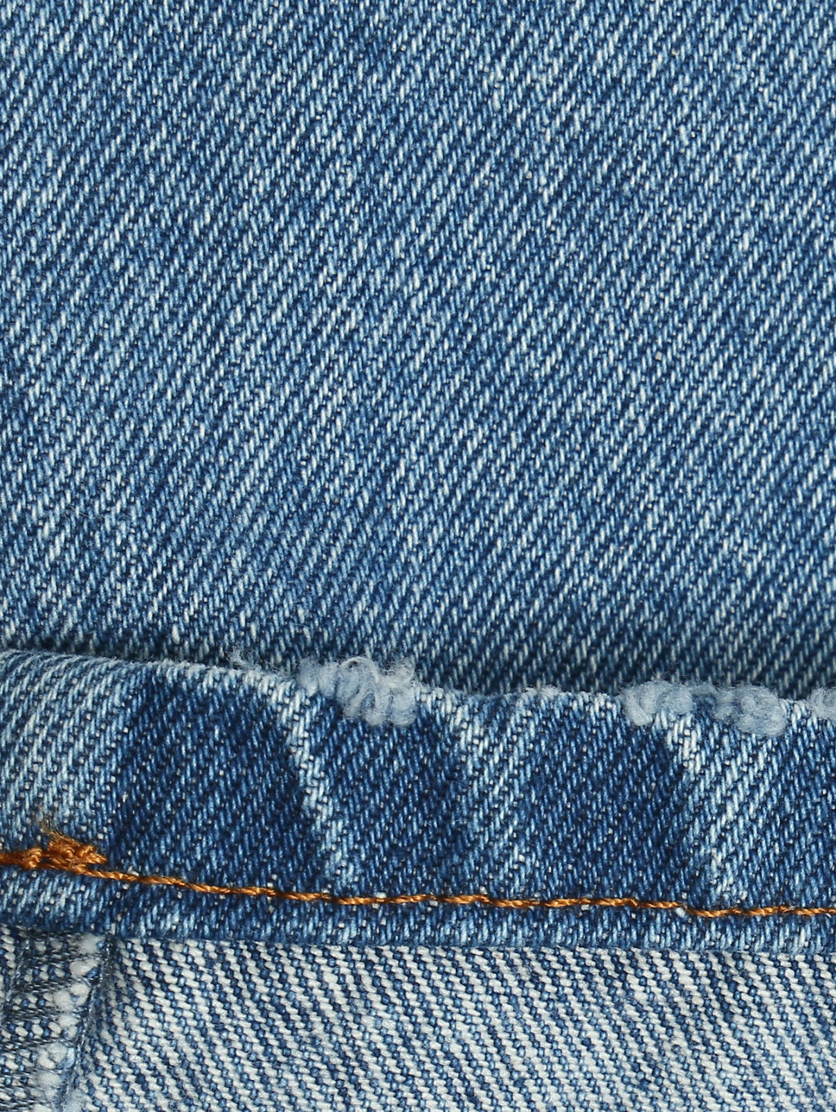 Укороченные джинсы с потертостями Ermanno Scervino  –  Деталь2  – Цвет:  Синий