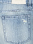 Укороченные джинсы из светлого денима с потертостями Iro  –  Деталь