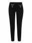 Укороченные узкие брюки из шерсти с декоративными цепочками Moschino Cheap&Chic  –  Общий вид