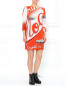 Платье-мини из хлопка с принтом Moschino  –  Модель Общий вид