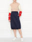 Джемпер из шерсти с контрастными рукавами Calvin Klein 205W39NYC  –  МодельОбщийВид